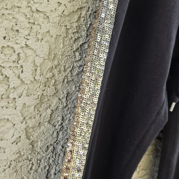 VS PINK Black Sequin Joggers - Picture 3 of 7